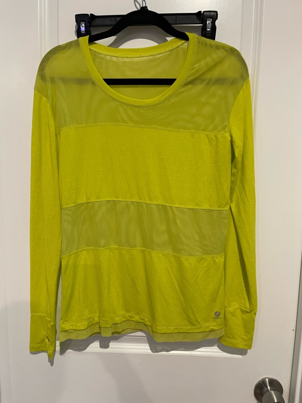oiselle Lime Green Long Sleeve Pullover